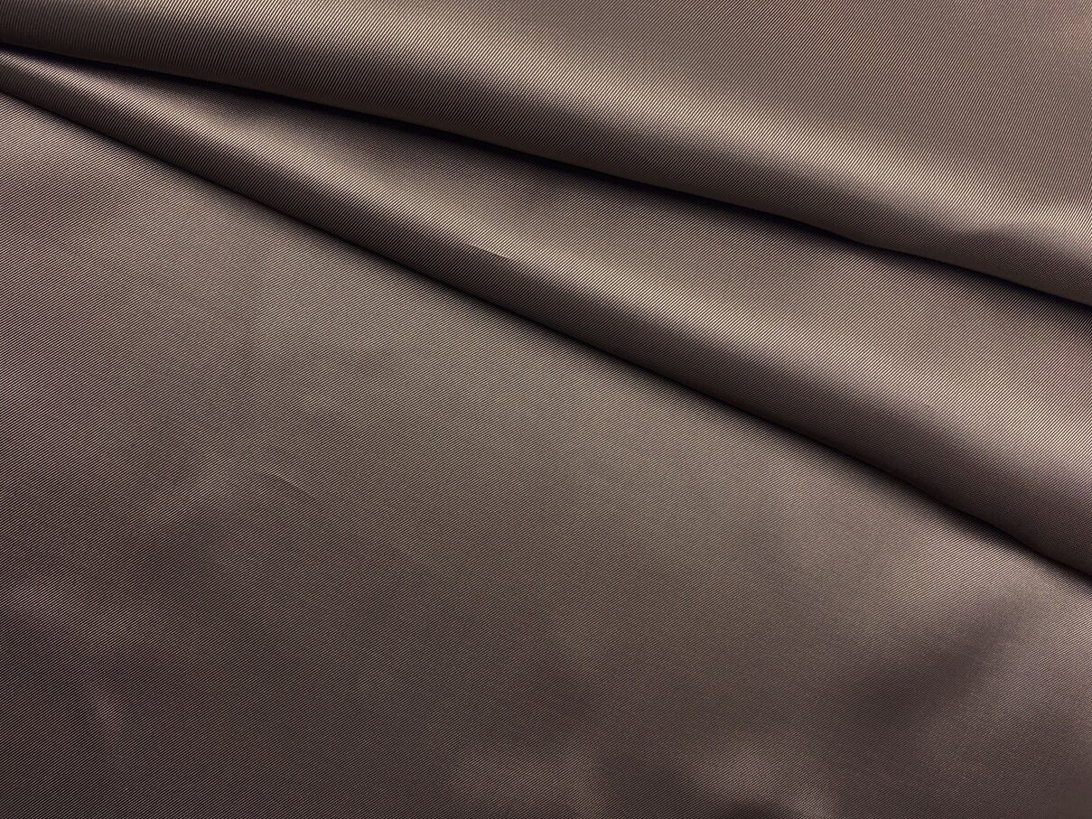 Ткань Подкладочная цвета молочный шоколад однотонная 33411
