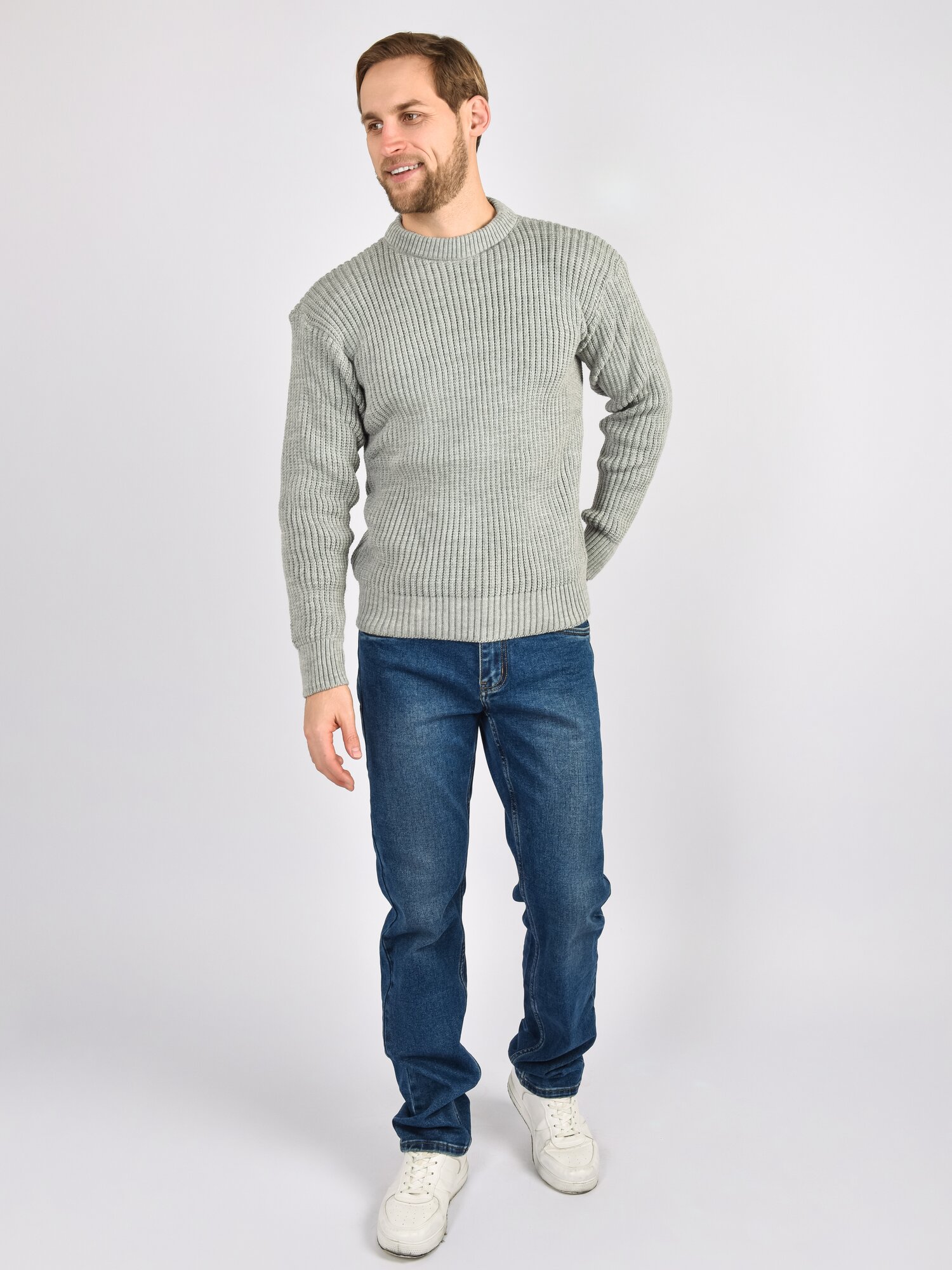 Комплект верхней одежды  размер 48-52 серый меланж