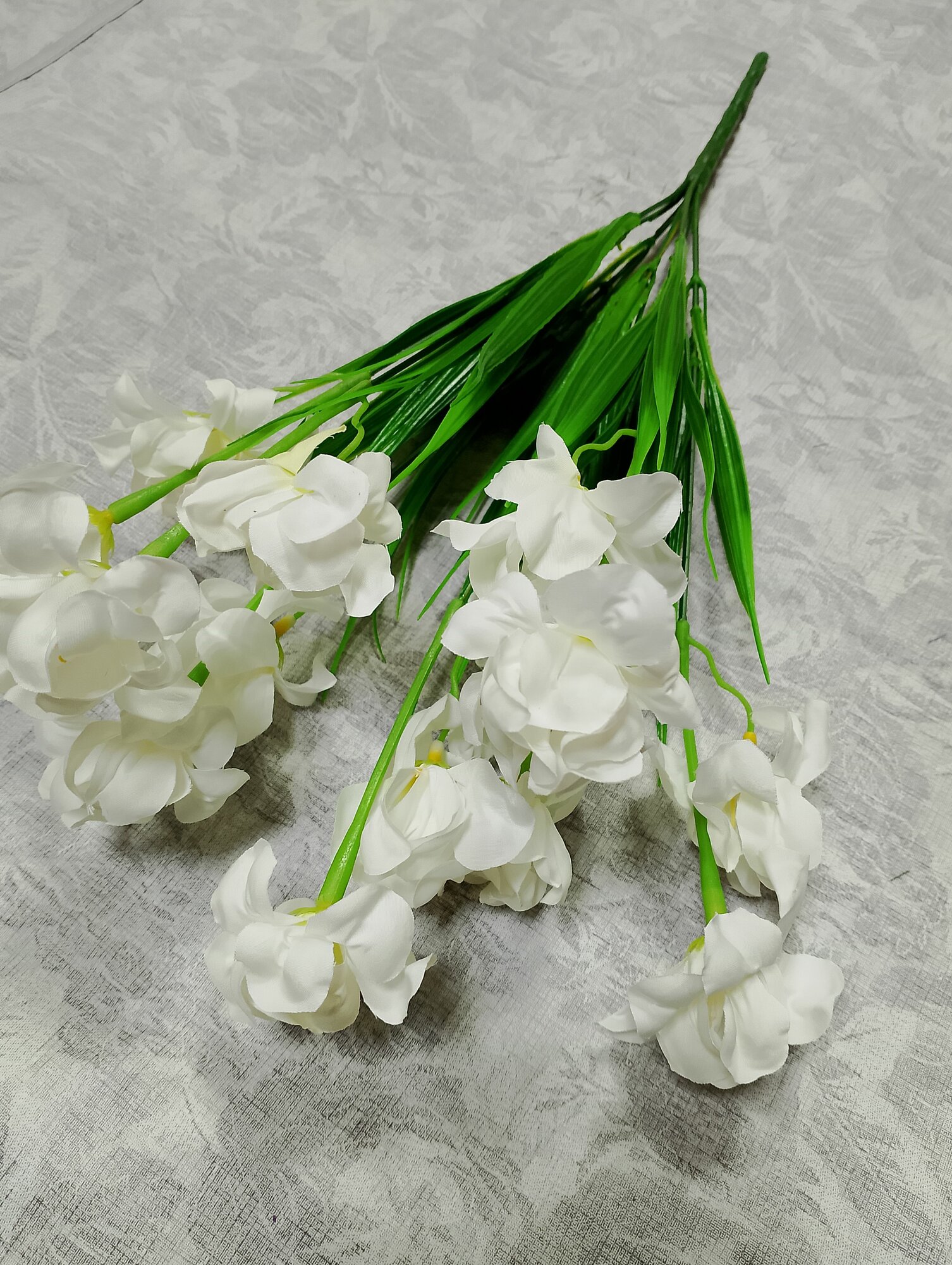 Искусственные цветы Букет гиацинт 40см цвет белый