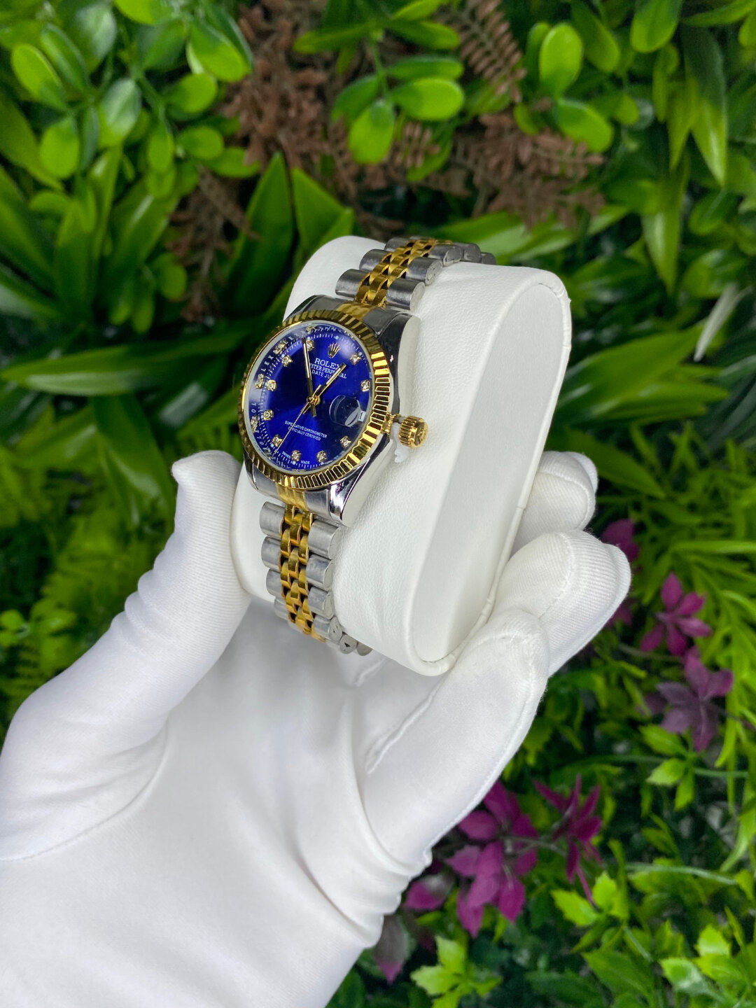 Наручные часы Rolex Классика, темно-синий — фото 1