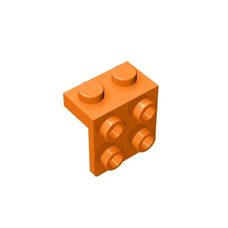 Пластина Lego 1x2/2x2, цвет 021