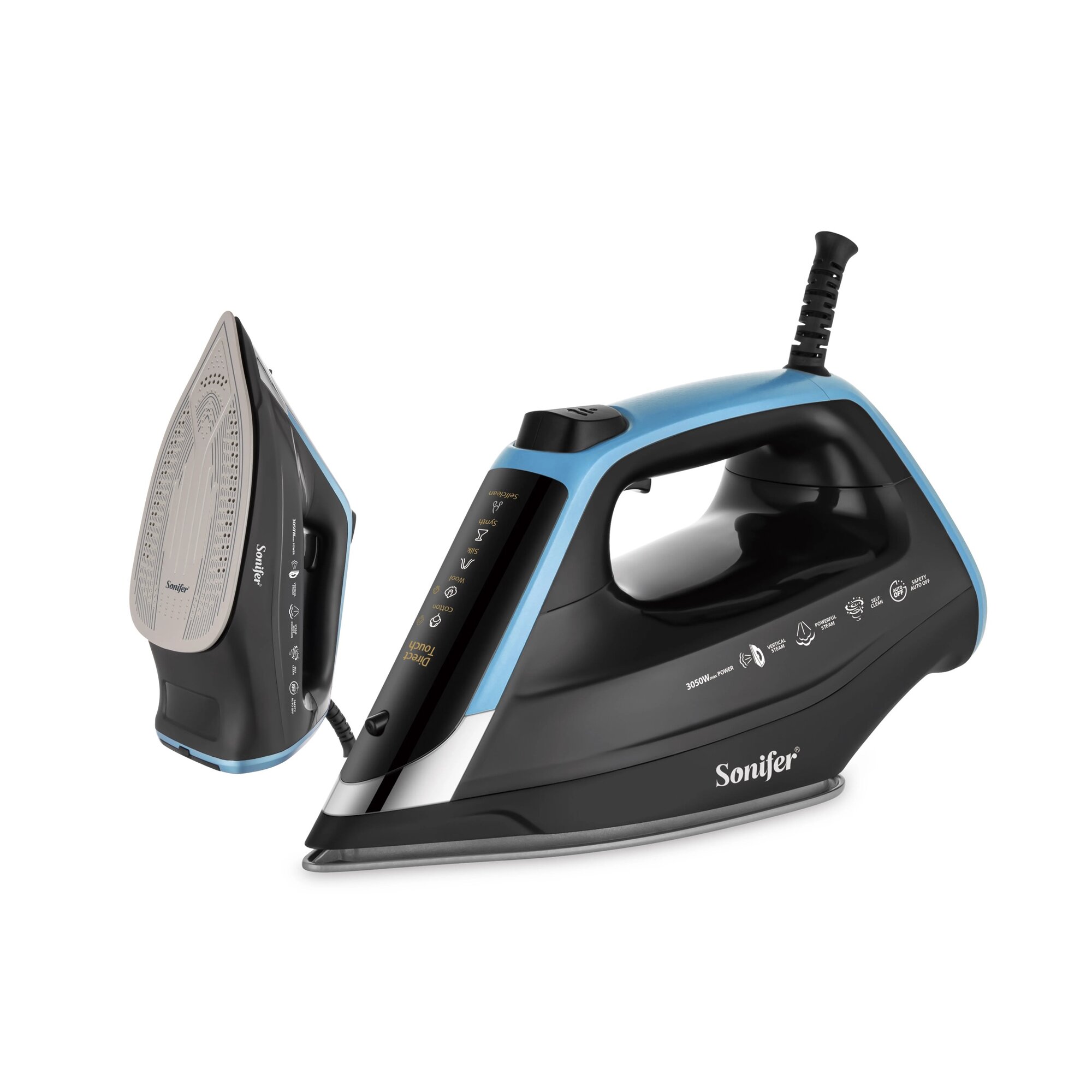Утюг Sonifer SF-9144, керамическая подошва, мощность 3050 Вт — фото 1