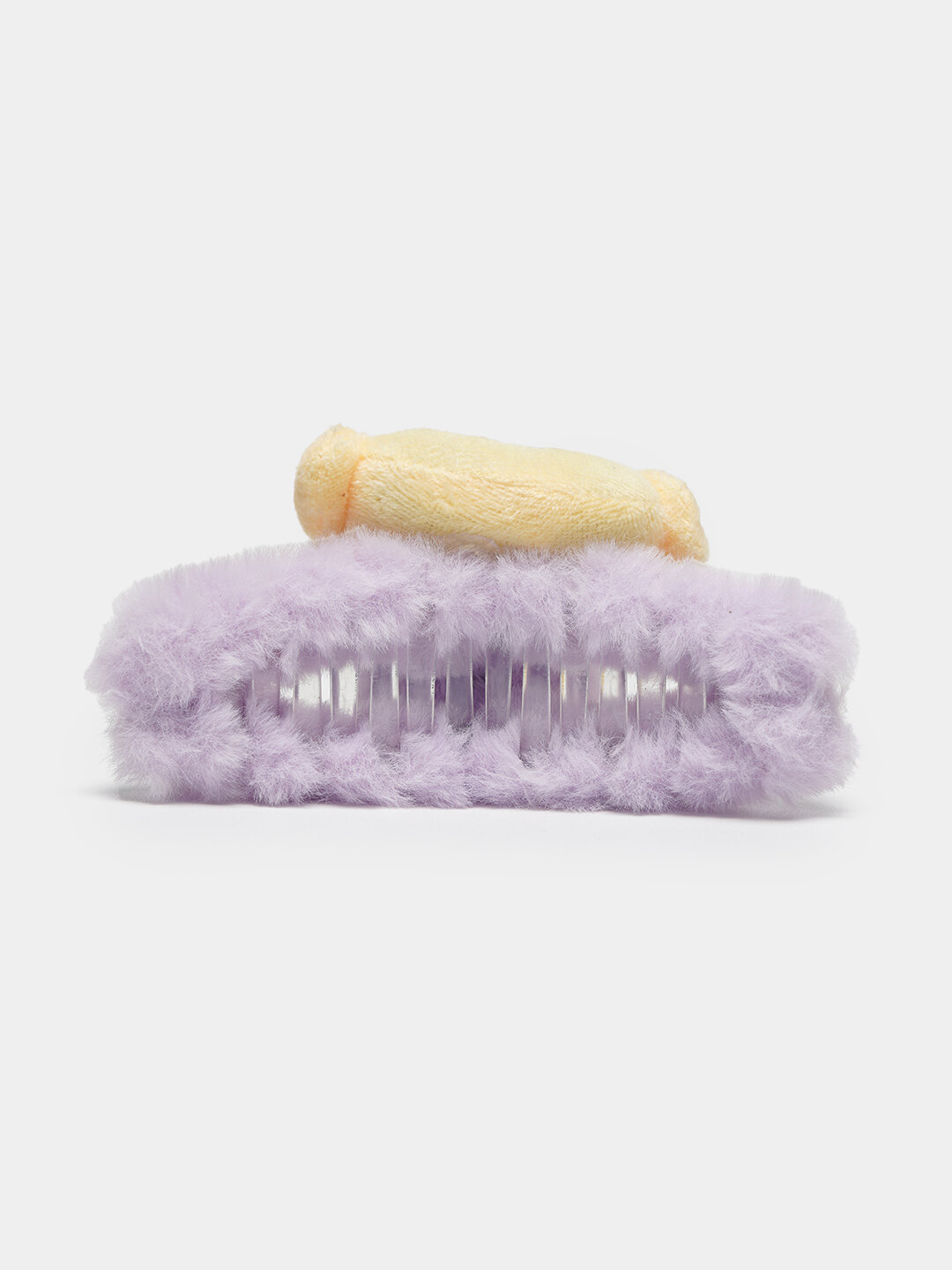 Заколка-краб для волос пушистый с мульт героями, для девочек, 11 см — фото 1