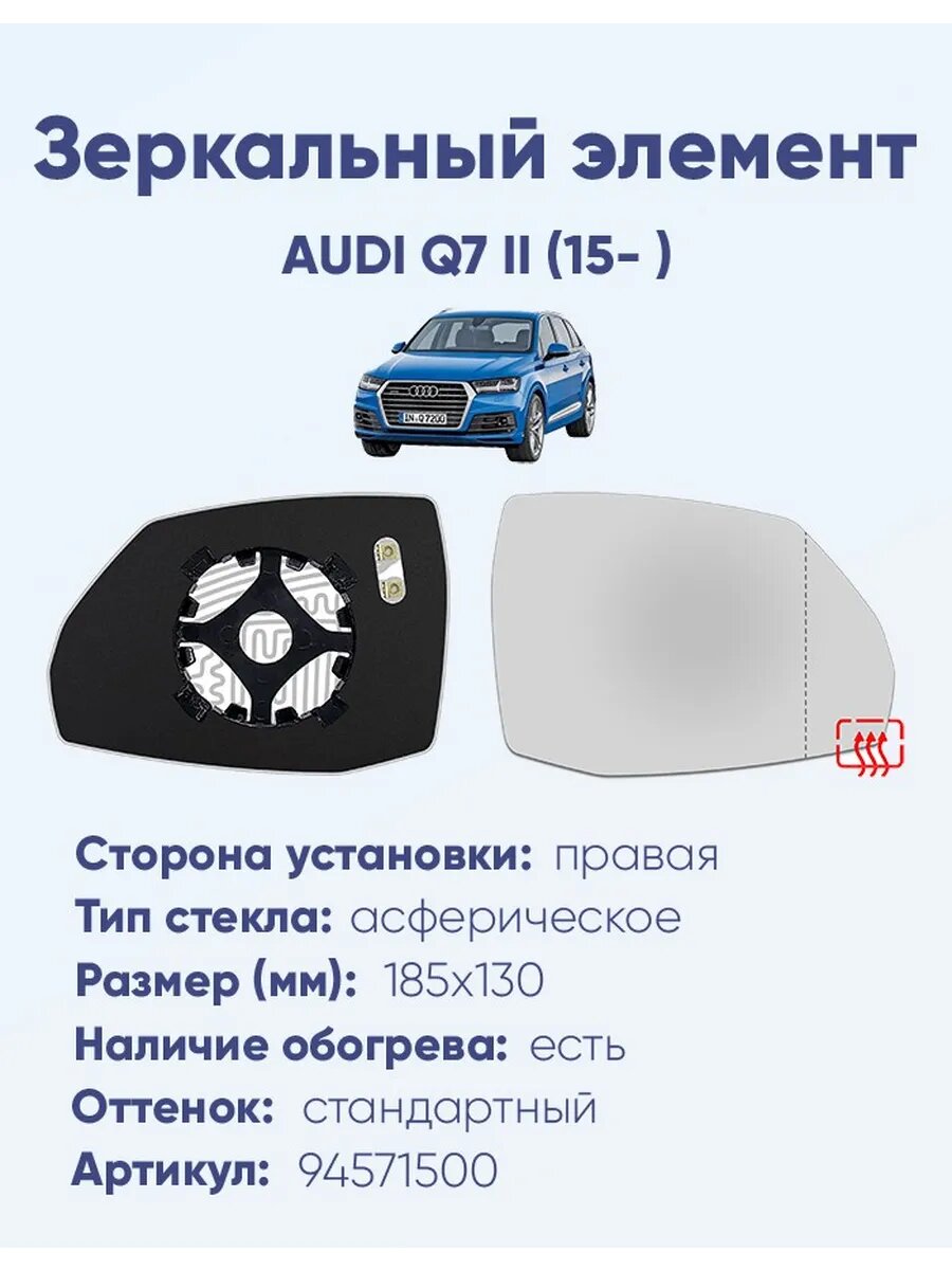 Зеркало AUDI Q7 II (15- ) 94571500