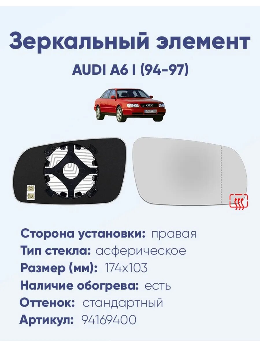 Зеркало AUDI A6 I (94-97) 94169400
