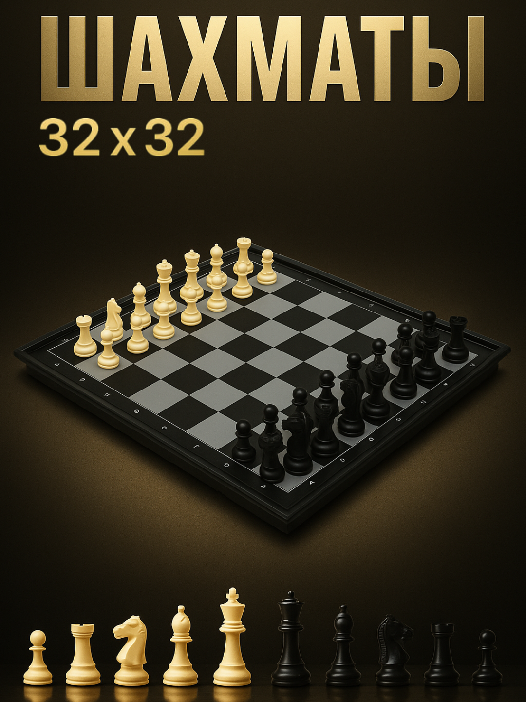 Шахматы и шашки — два классических настольных набора в одном 58-80