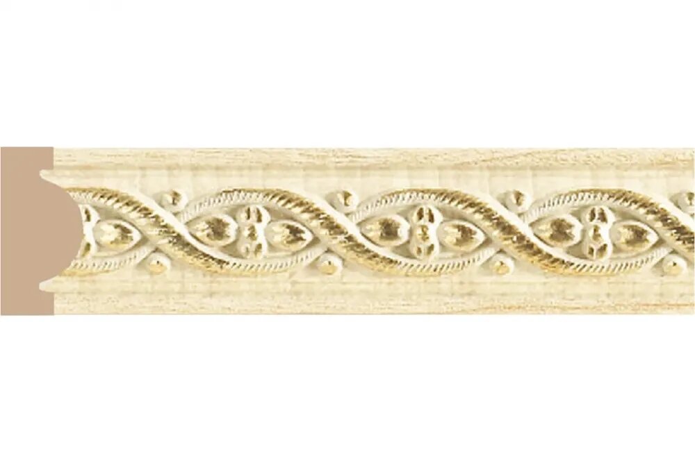 Молдинг с Рисунком Decomaster 157-5 30x13x2400 мм / Декомастер.