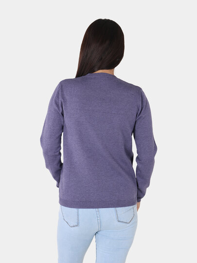 Свитер , размер OneSize, фиолетовый — фото 1