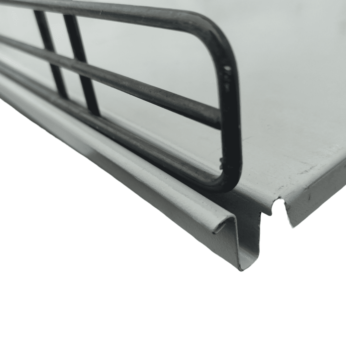 Ограничитель полки "Первый" для торгового стеллажа 123x70см чёрный 5шт.