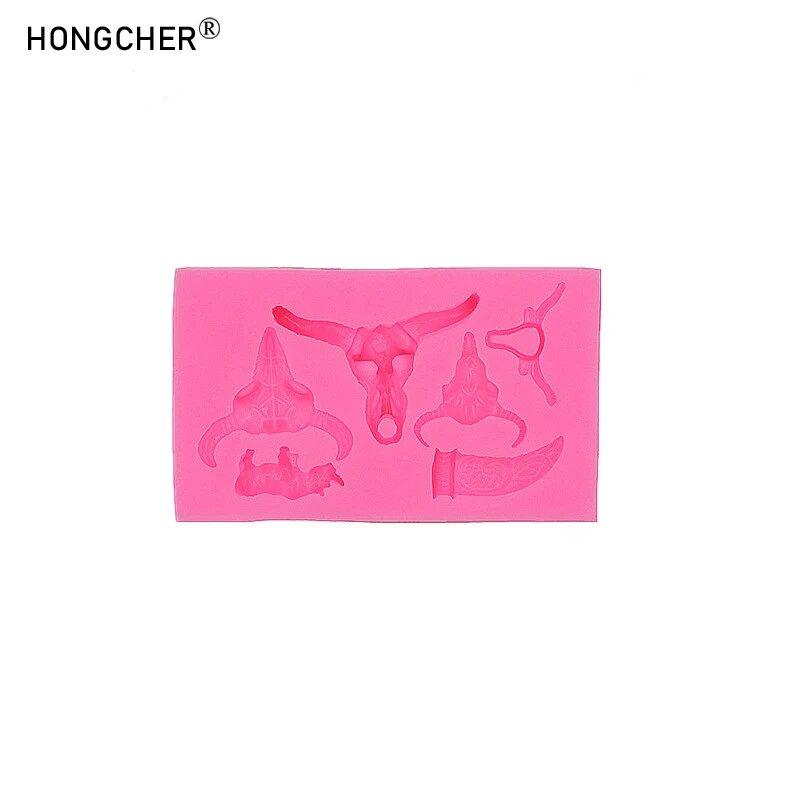Форма для смолы HONGCHER, набор животных, розовый