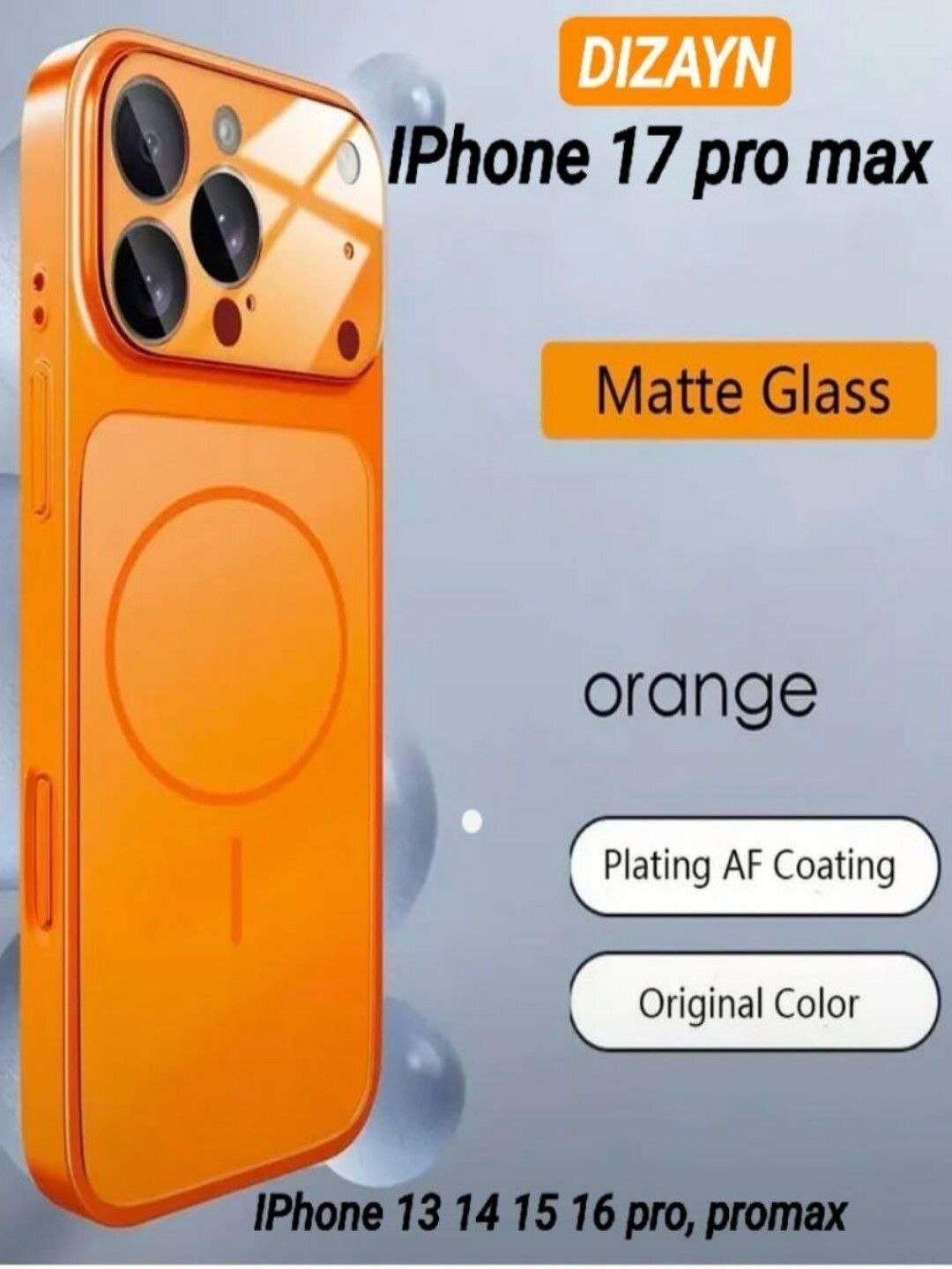Чехол Savdo "Matte Glass", для iPhone 13-16 Pro, Pro Max, AF-покрытие, матовый