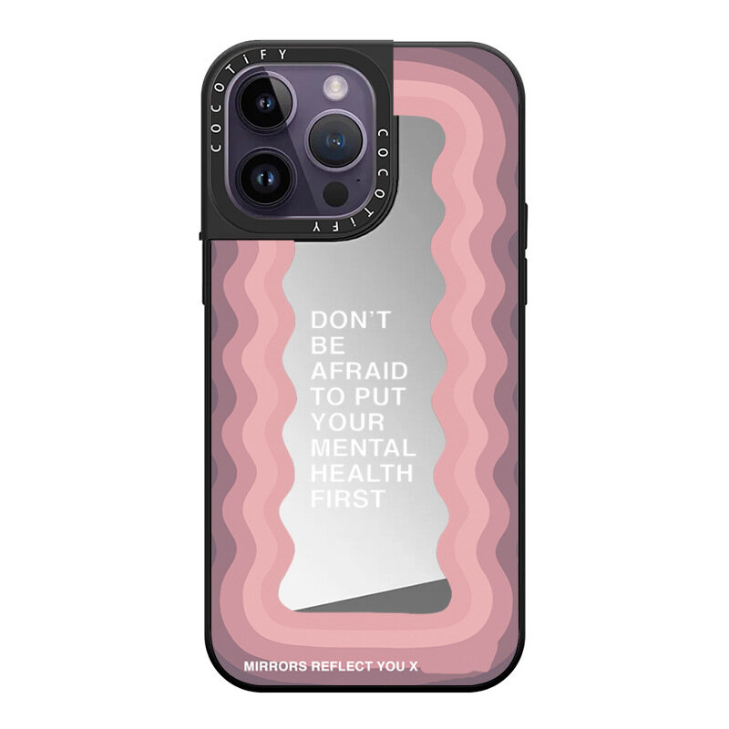 Хит продаж! Модный бренд, совместимый с iPhone 15 Pro, зеркало для iPhone 14 Pro Max, креативный чехол для iPhone 16 и iPhone 12, защита от падения.