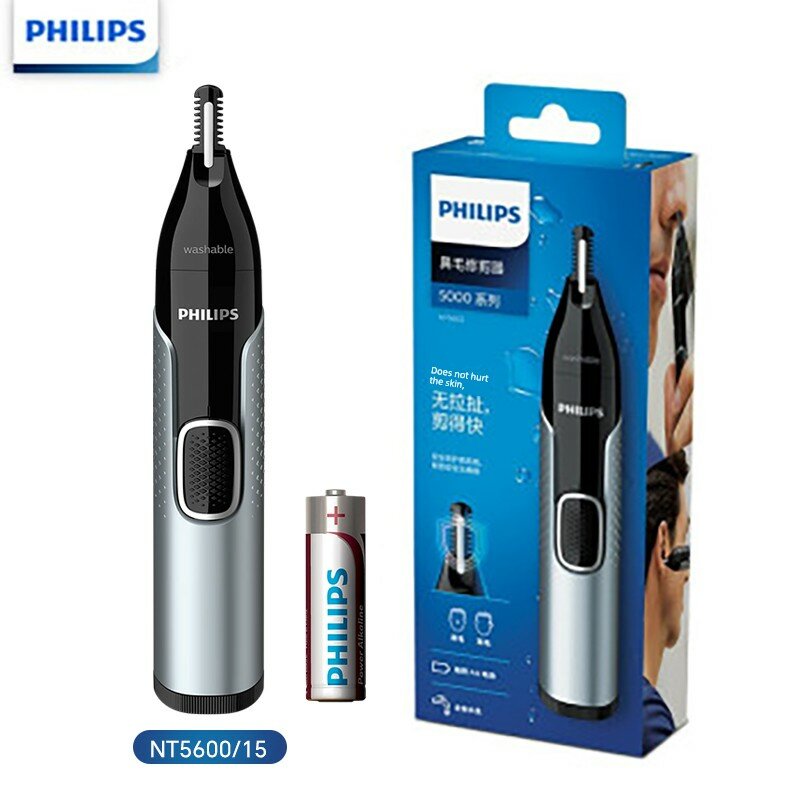 Триммер для волос в носу Philips, мужской электрический триммер для волос в носу, мужской триммер для ноздрей, подарок