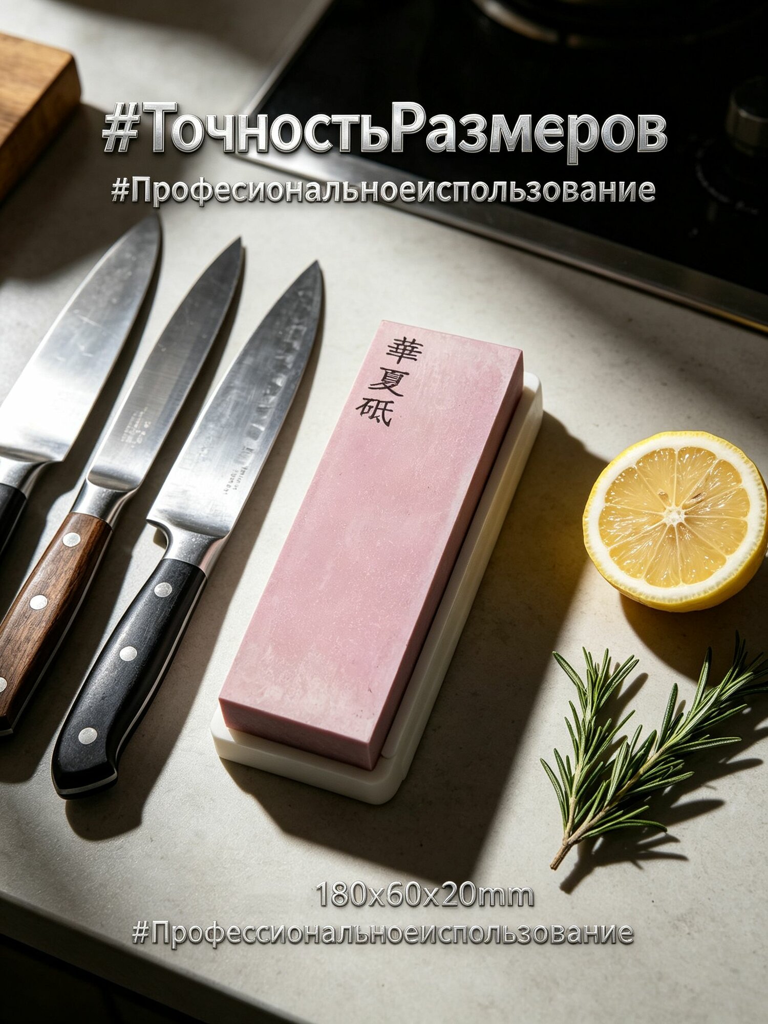 XYTMC Точилка для ножей, ножниц "комбинированный водный для профессиональной заточки и шлифования кухонных ножей и ножниц ", 18 см, 6000 предм.