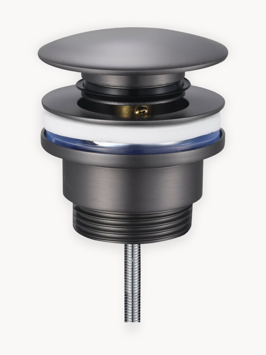 Донный клапан для раковины TOKITO TOK-SHI-64GM латунь вороненая сталь