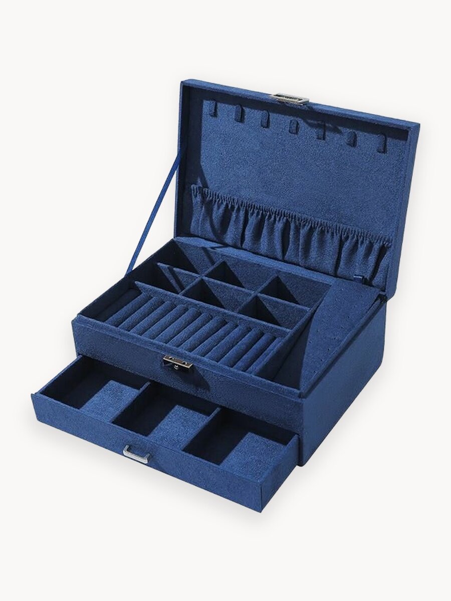 Шкатулка для хранения украшений Диора, темно-синий