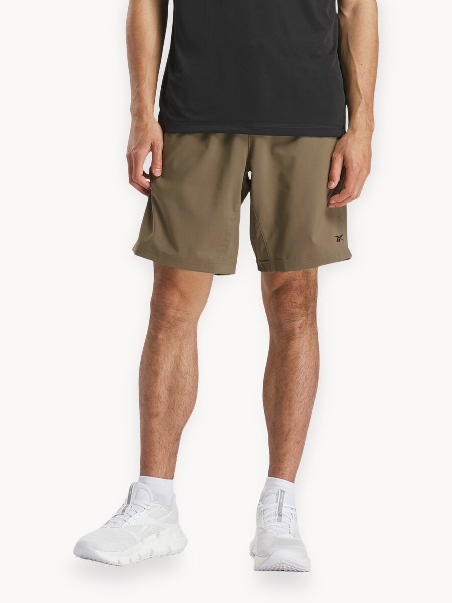 Шорты Reebok Wor Woven Short, размер L INT, темно-зеленый