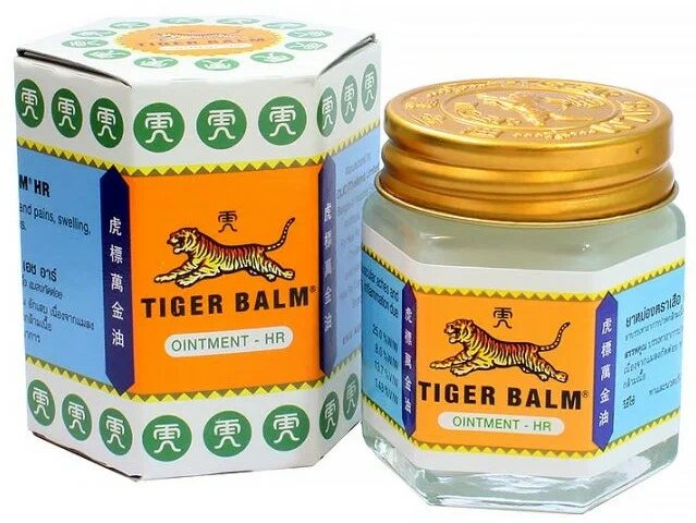 Тигровый бальзам белый для тела  болеутоляющий TIGER BALM WHITE 21 гр
