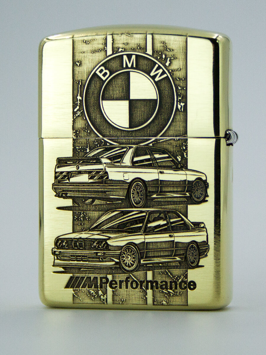 Зажигалка бензиновая Zippo Armor 168 (пустая) с гравировкой M-performance — фото 1
