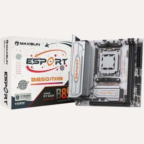 Изображение товара Материнская плата Maxsun MS-eSport B850ITX WIFI ICE (AM5, Mini-ITX)