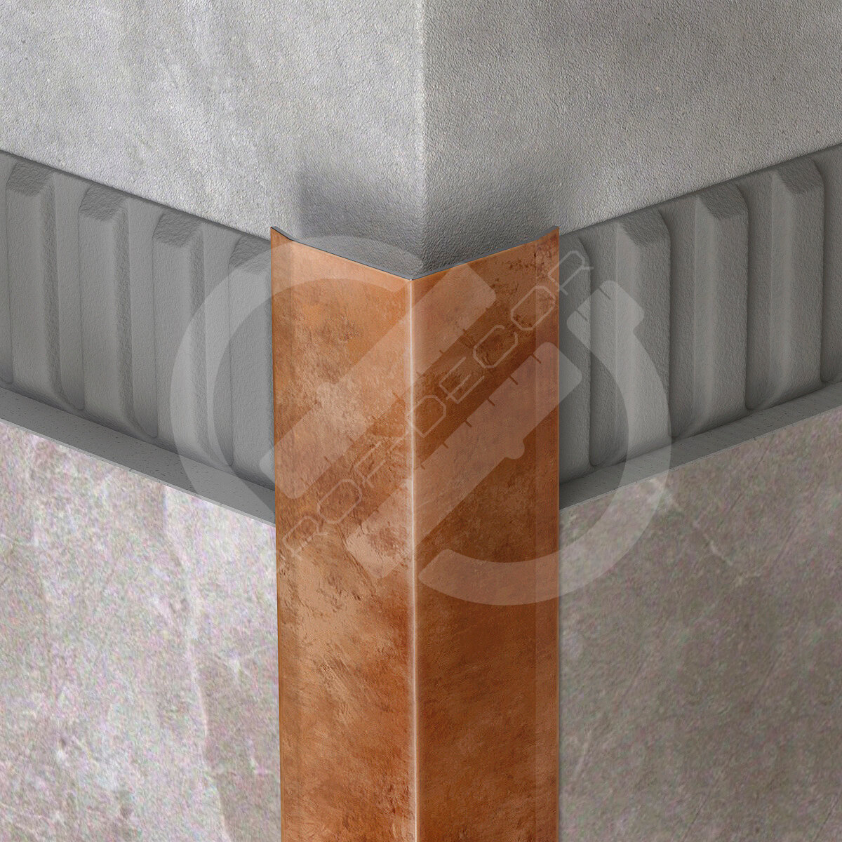 Наружный угол из нержавеющей стали Boho 20х20х3000мм L-2