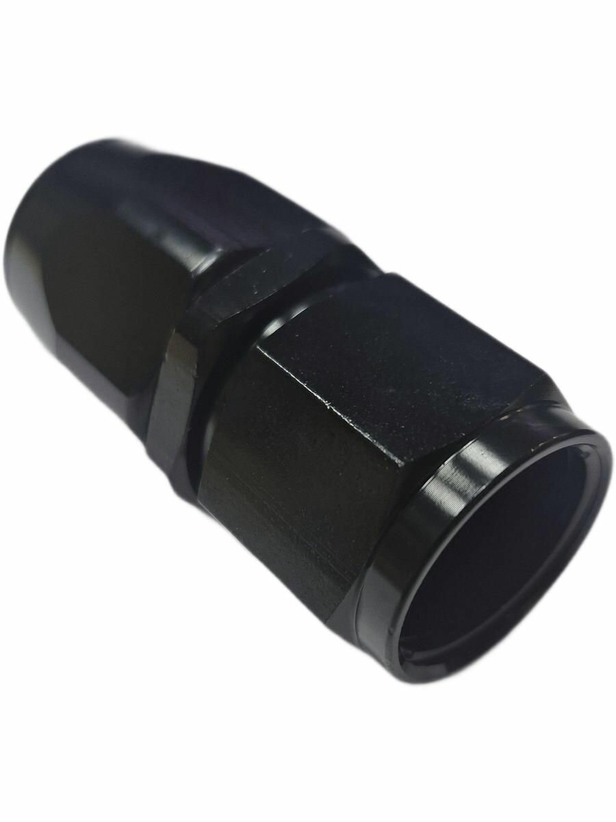 Фитинг AN8 Standard прямой черный — фото 1