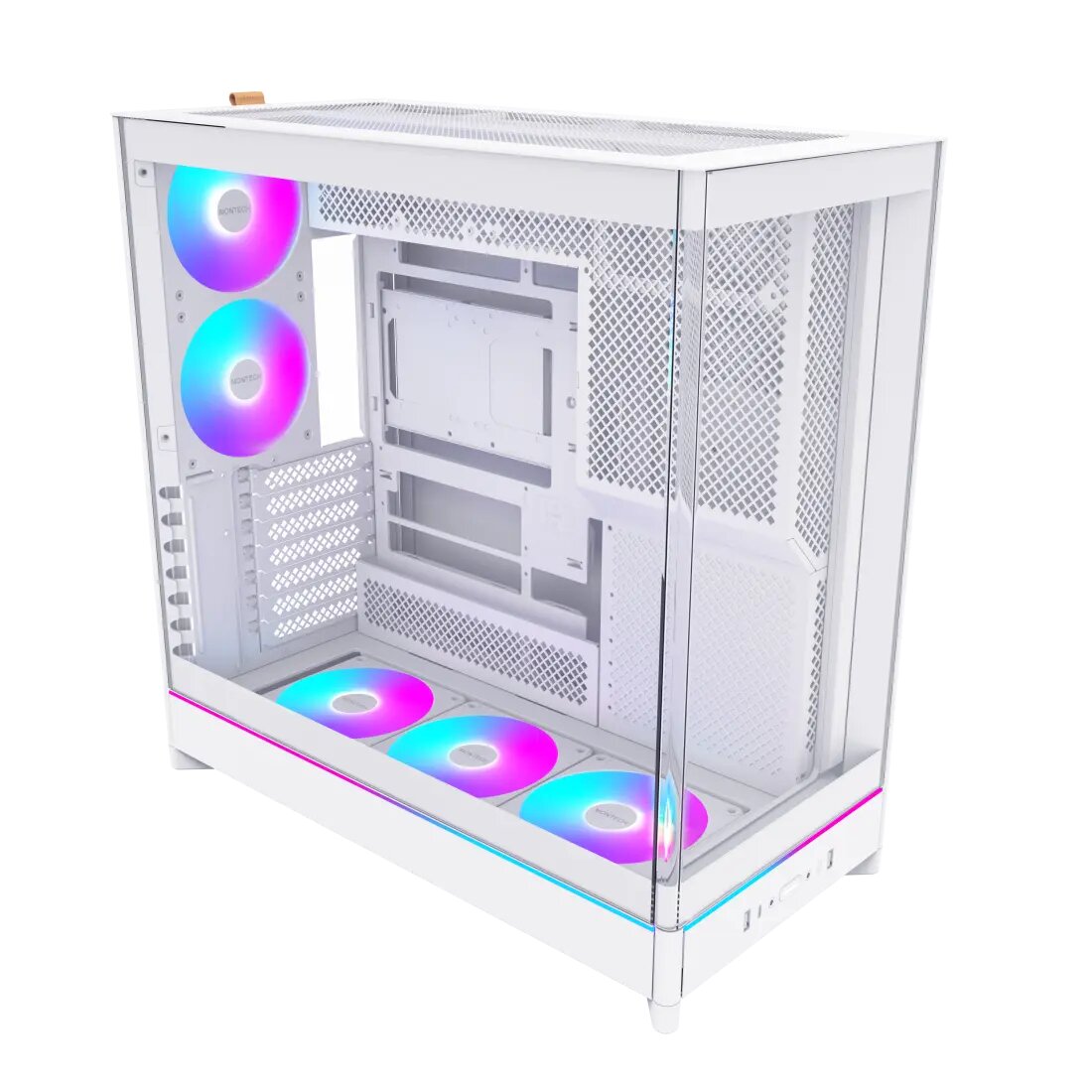 Корпус Montech HS02 Pro Midi-Tower ATX, с закалённым стеклом, ARGB