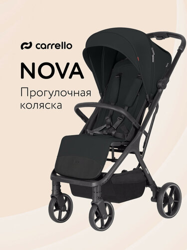 Изображение товара Прогулочная коляска CARRELLO Nova CRL-5524, автоматический складной механизм, черная