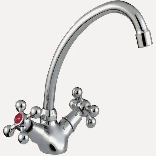 Изображение товара Смеситель Frap F4119, для кухни, излив с аэратором, хром, монтаж на раковину