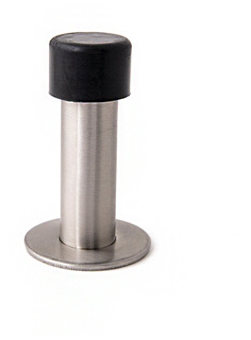 Дверной упор напольный APECS DS-0009-INOX (85мм) нержавеющая сталь