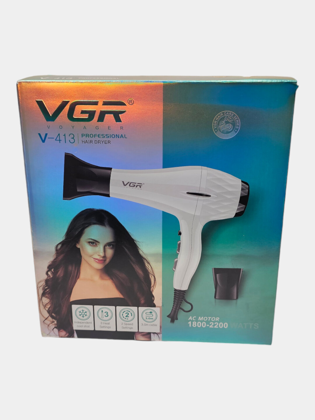 Фен для волос профессиональный VGR V-413, с отрицательными ионами и диффузором