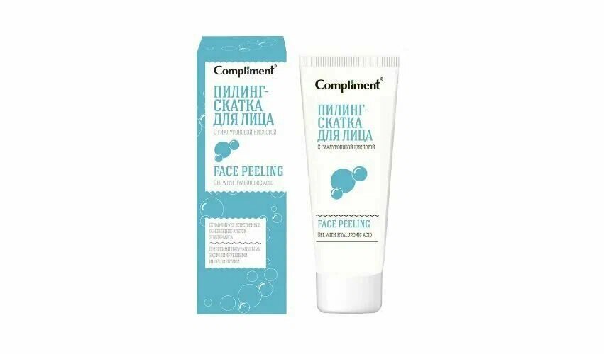 Пилинг-скатка Compliment, с гиалуроновой кислотой, для лица, 80 мл — фото 1