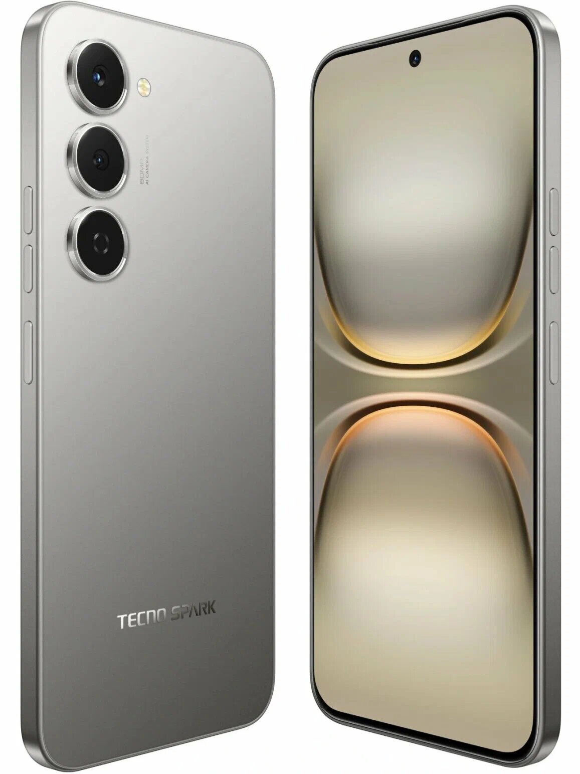 Смартфон Tecno Spark 40 Pro KM6, 8ГБ/256ГБ, NFC, AMOLED, титановый