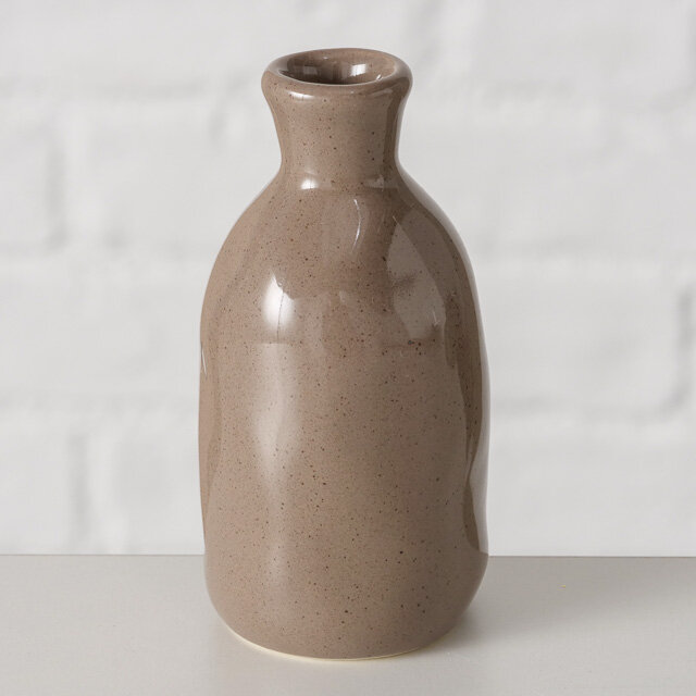 Керамическая ваза Fuente Alamo 8 см коричневая Boltze 2050134-3