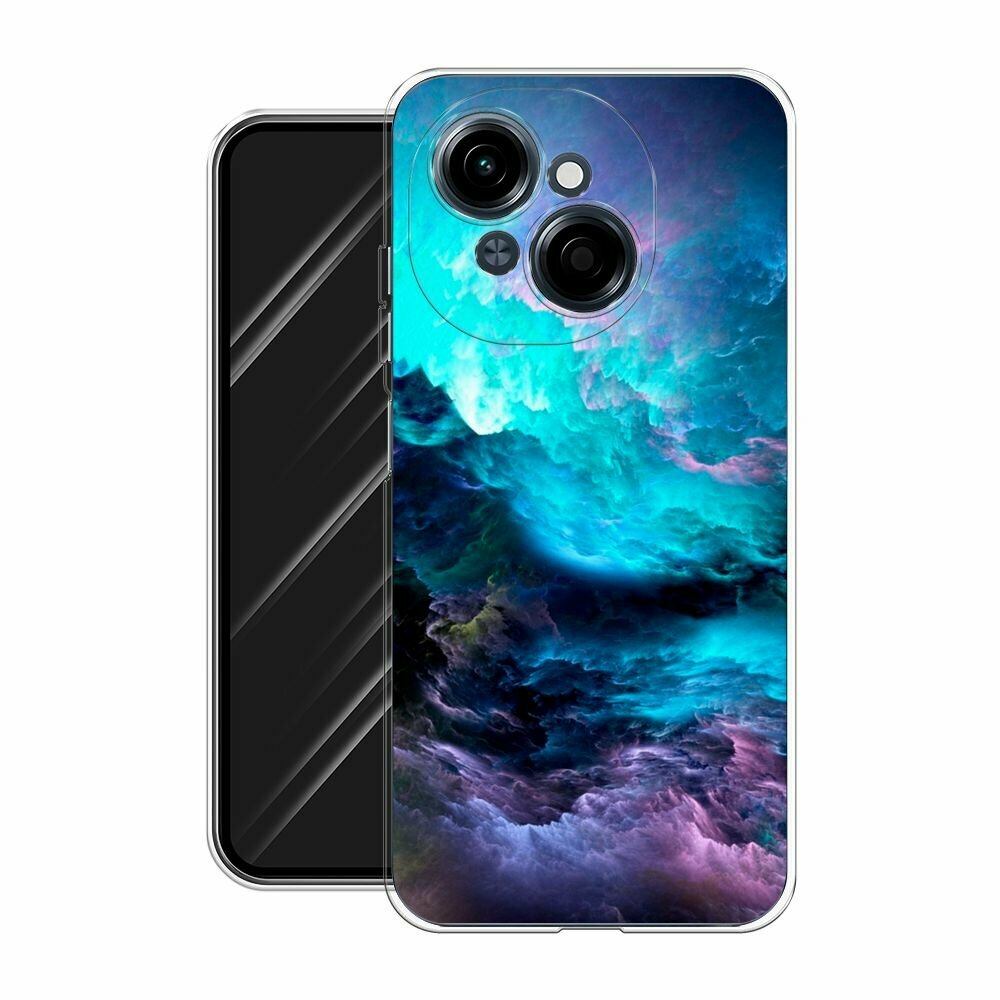 Чехол на Tecno Spark Go 1/Pop 9 / Текно Спарк Go 1/Поп 9 с принтом Бирюзовое небо — фото 1