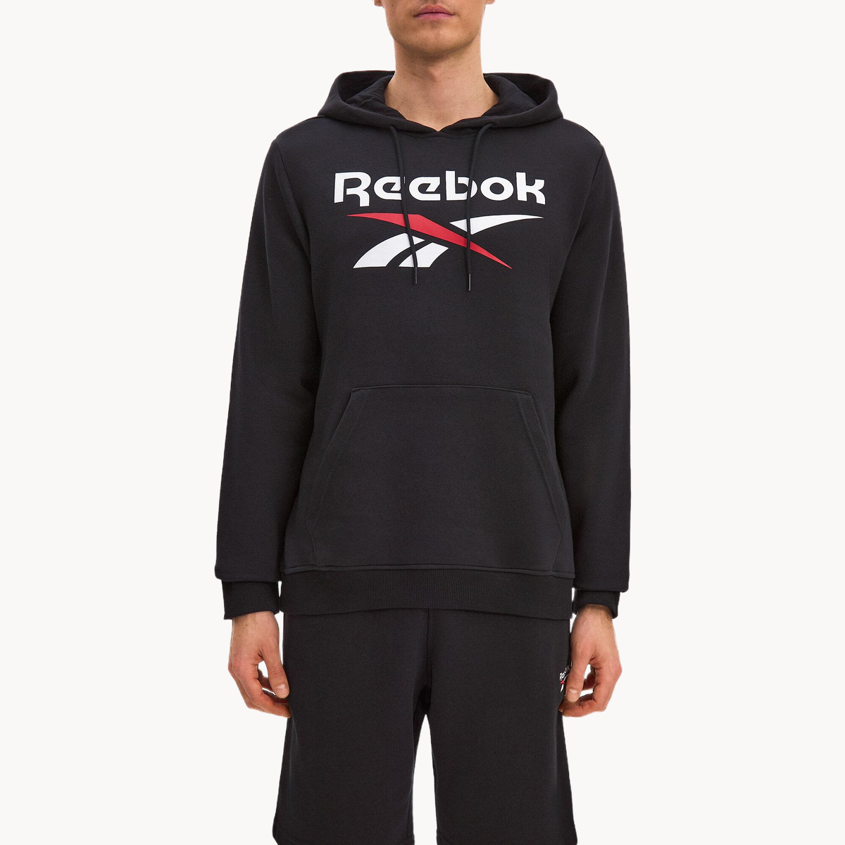 Худи Reebok Identity Big Logo, размер L INT, , черный/белый/красный
