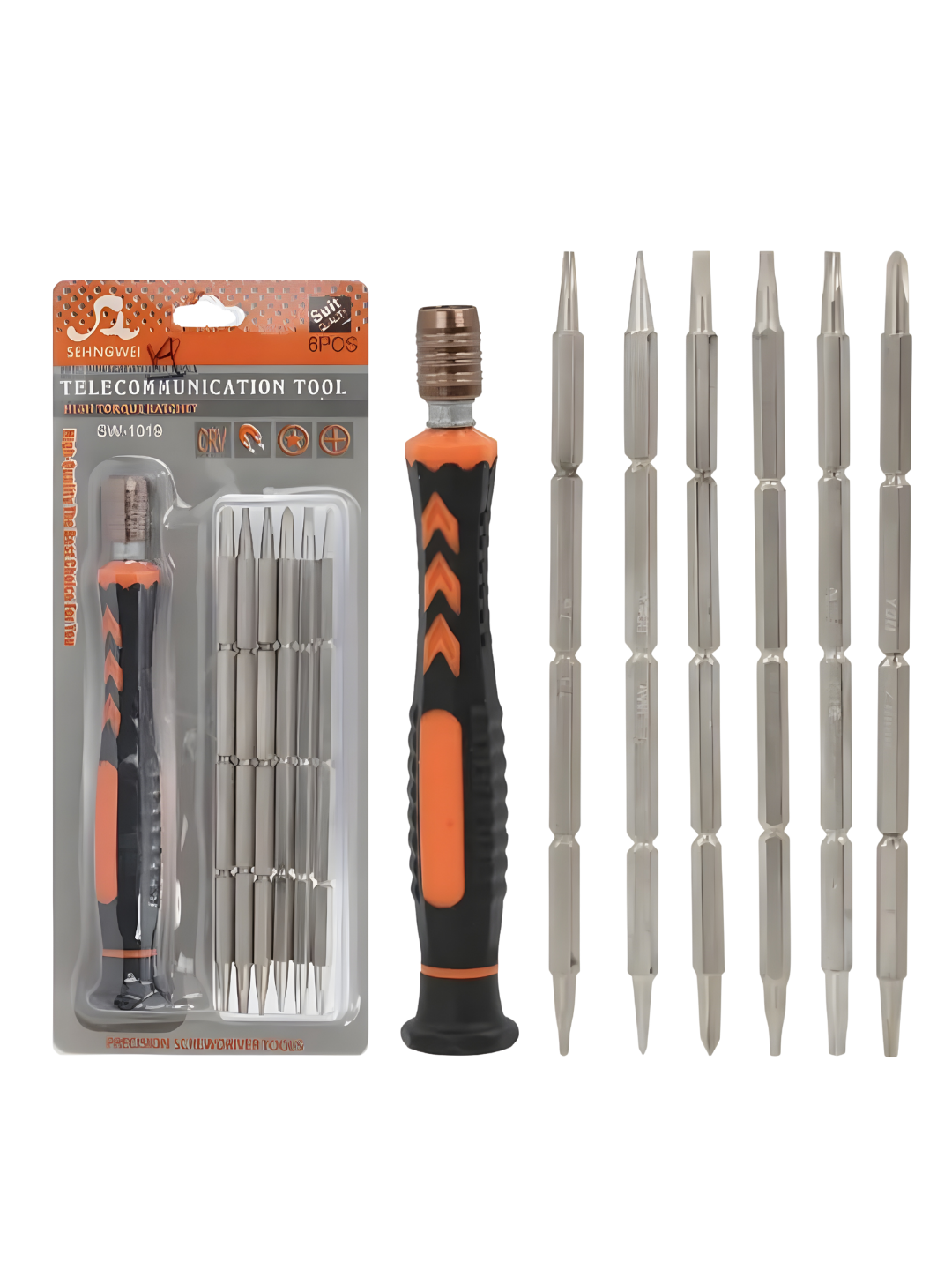 Набор отверток SW‑1019 6/1 – ручной инструмент для ремонта телефонов и компьютеров