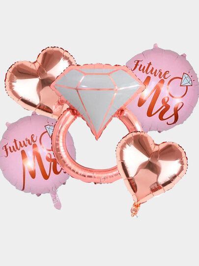 Красивый набор из фольгированных шариков для украшения фотозон