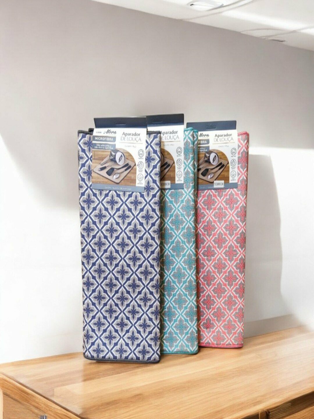 Коврик для сушки посуды "cool grey", длина 90 см, экологичный — фото 1