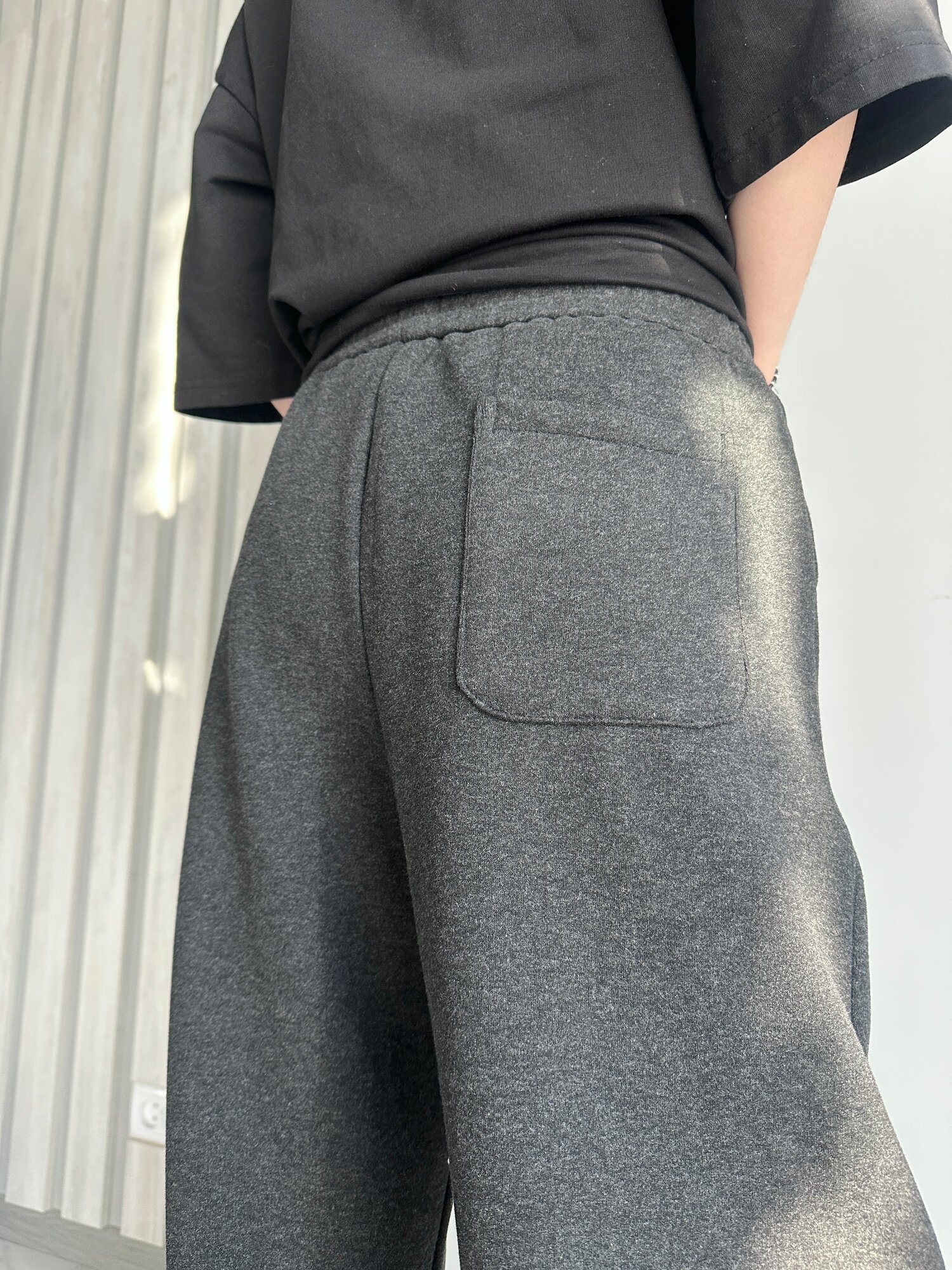 Брюки утеплённые INK Темно-серый, размер M, Темно-серые — фото 1