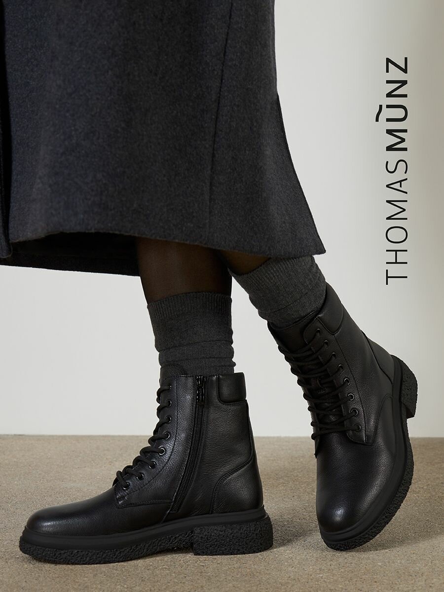 Ботинки дерби Thomas Munz, размер 37, черный