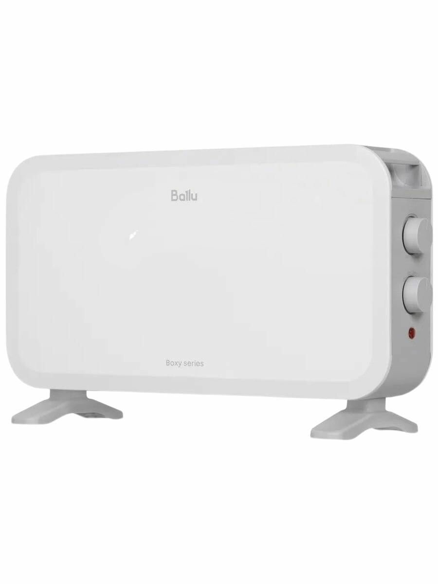 Конвектор электрический напольный Ballu Boxy BEC/BMS-2000 Мощность 2000Вт Площадь обогрева 25 кв. м Термостат Белый