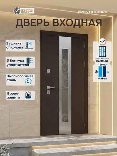 Изображение товара Дверь входная металлическая с терморазрывом TRL 200 (ТТ5-К303) Правая 860х2050