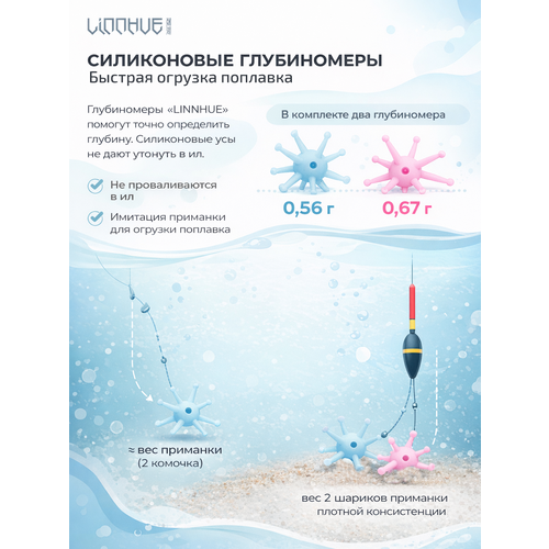 Силиконовые глубиномеры для рыбалки 