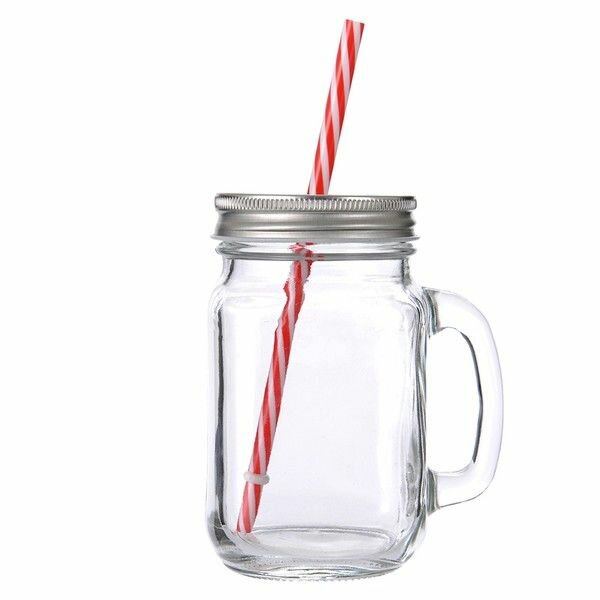 Крышка с отверстием д/кружки "Банка"; D64; металл — фото 1