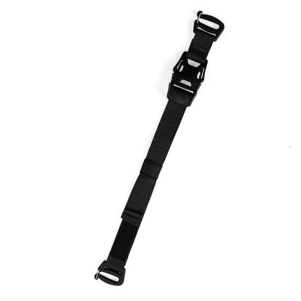 Регулируемый ремень с пряжками для рюкзаков и палаток, Черный