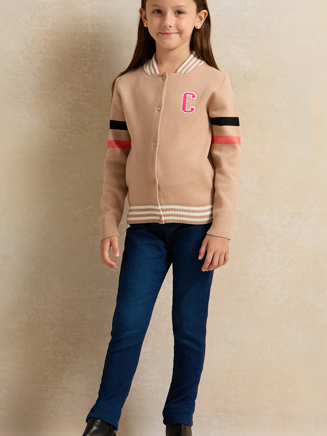 Пуловер REDTAG, размер 6-7 лет, beige — фото 1