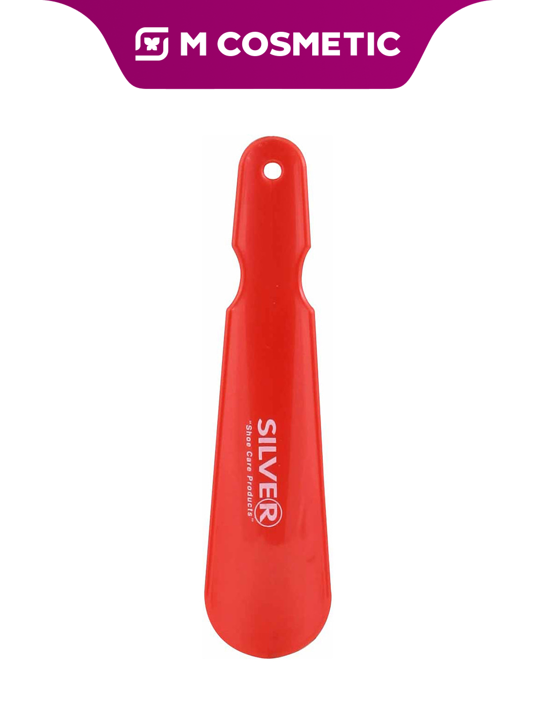 SILVER Ложка для обуви 50 см, металлическая/пластиковая, удобная для надевания обуви