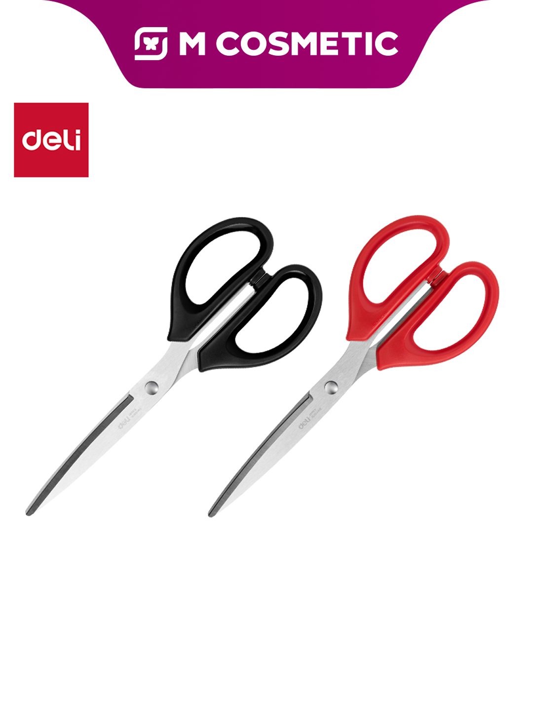 DELI Ножницы канцелярские 6010, длина 210 мм, универсальные, для бумаги, офиса и школы, прочные и удобные