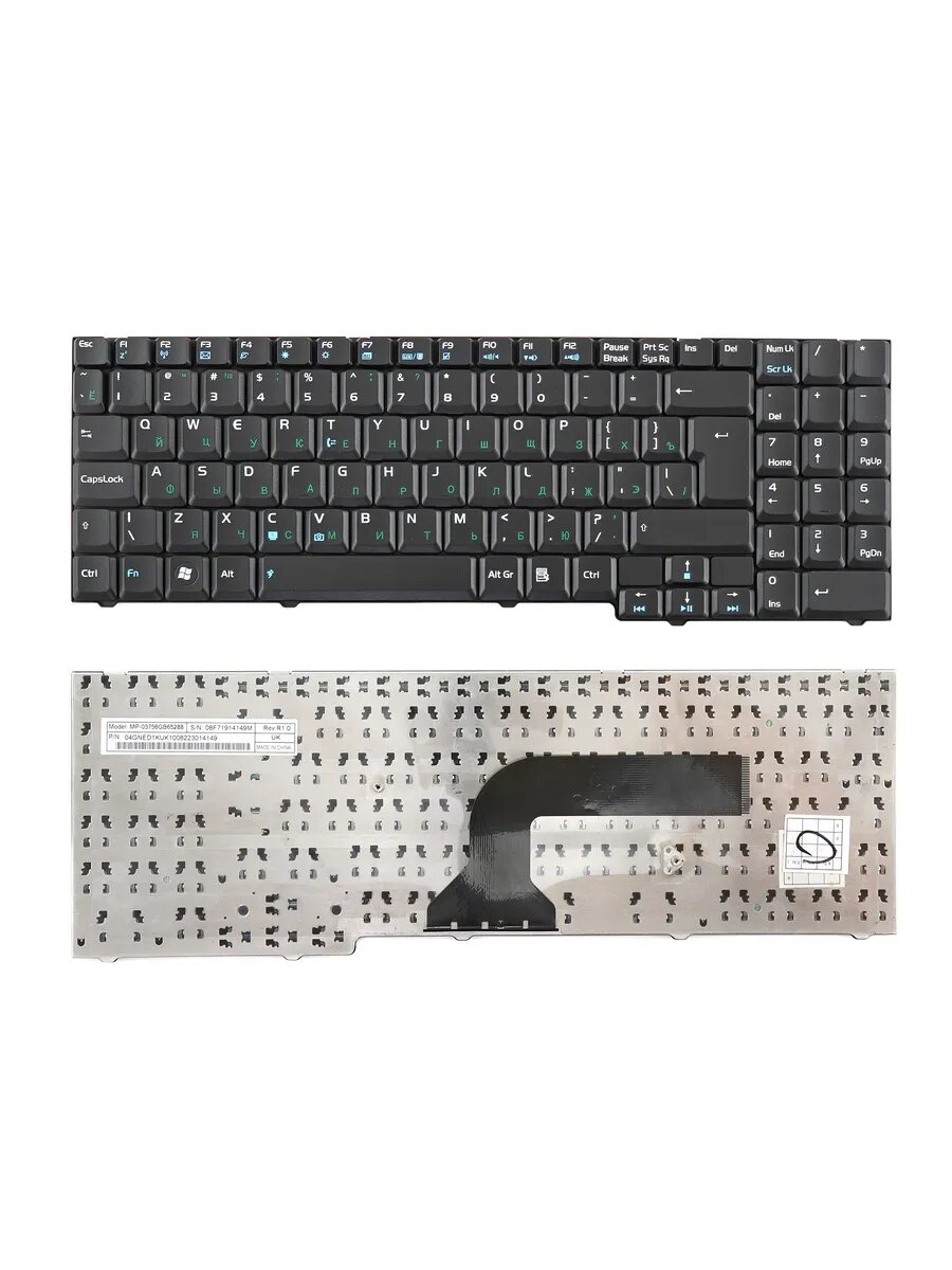 Клавиатура для ноутбука Asus M50, G50, X71